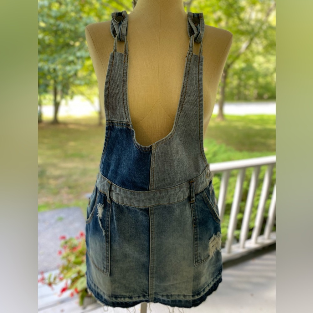 Free People Denim Mini Dress